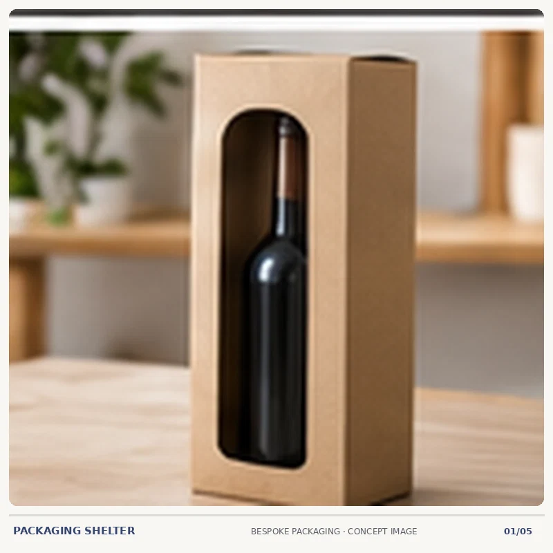 Photographic-style packaging mock-up concept for Boston Round Bottle Boxes