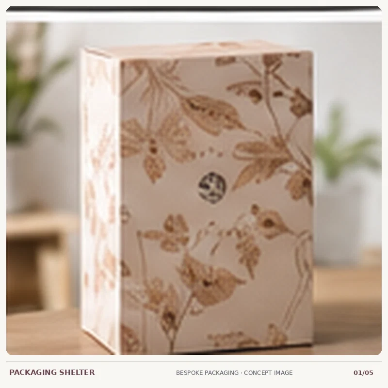 Photographic-style packaging mock-up concept for Custom Eyelash Boxes