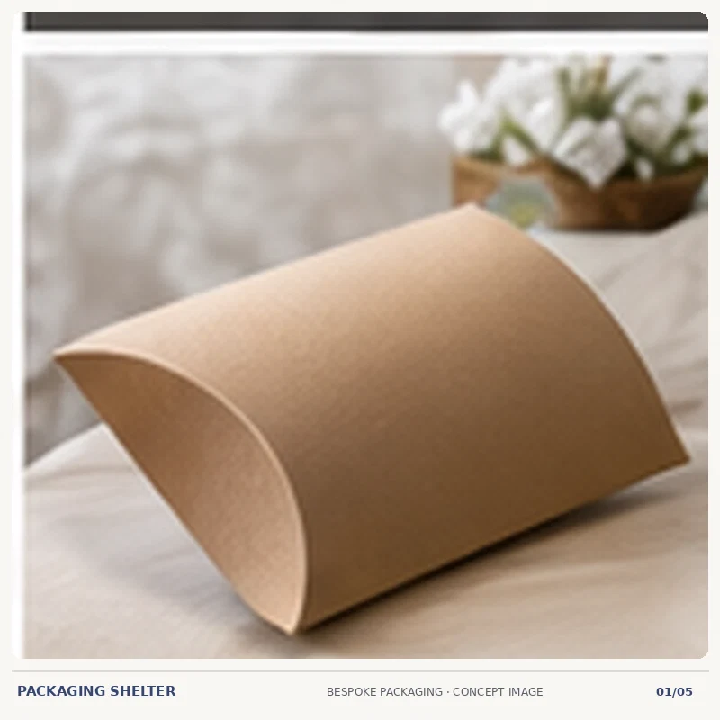 Photographic-style packaging mock-up concept for Neck Pillow Packaging Boxes