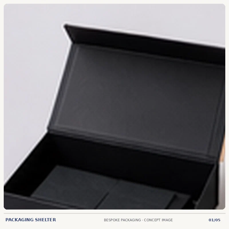 Photographic-style packaging mock-up concept for Flip Top Magnetic Lock Boxes
