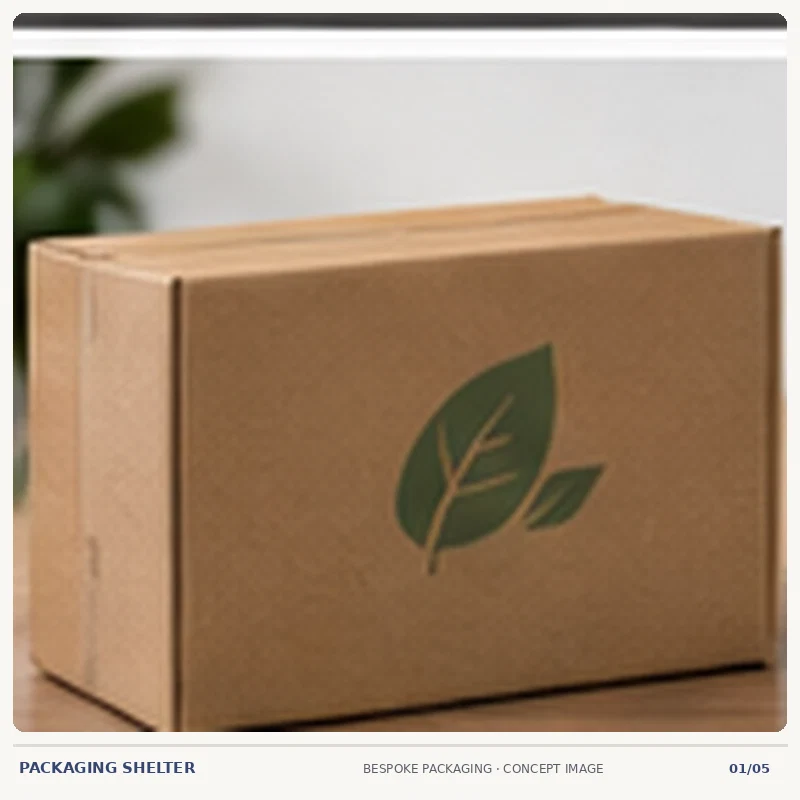 Recycled Paperboard packaging design mock-up