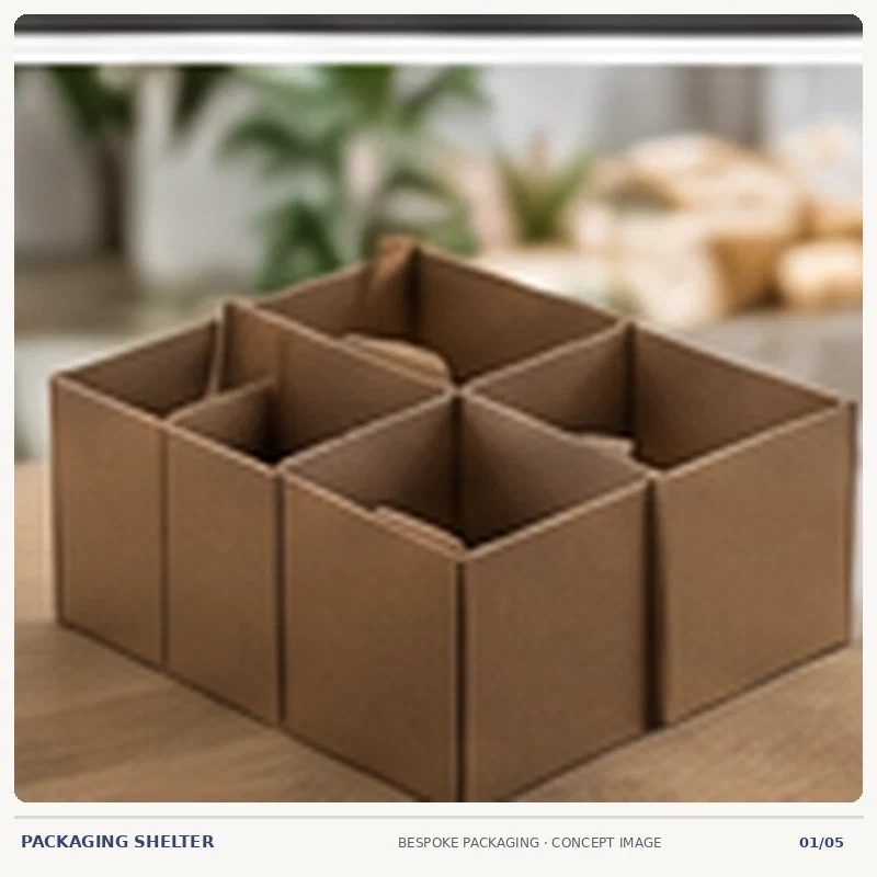 Cardboard Inserts packaging design mock-up