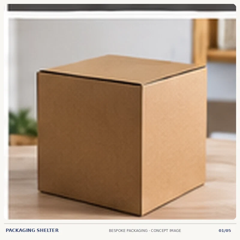 Illustrated Cube Boxes design with custom printed branding